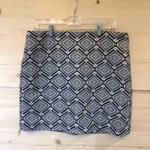 J. Crew Geo Mini Skirt